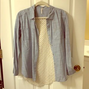 Free People denim shirt